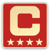Gold C patch pin 