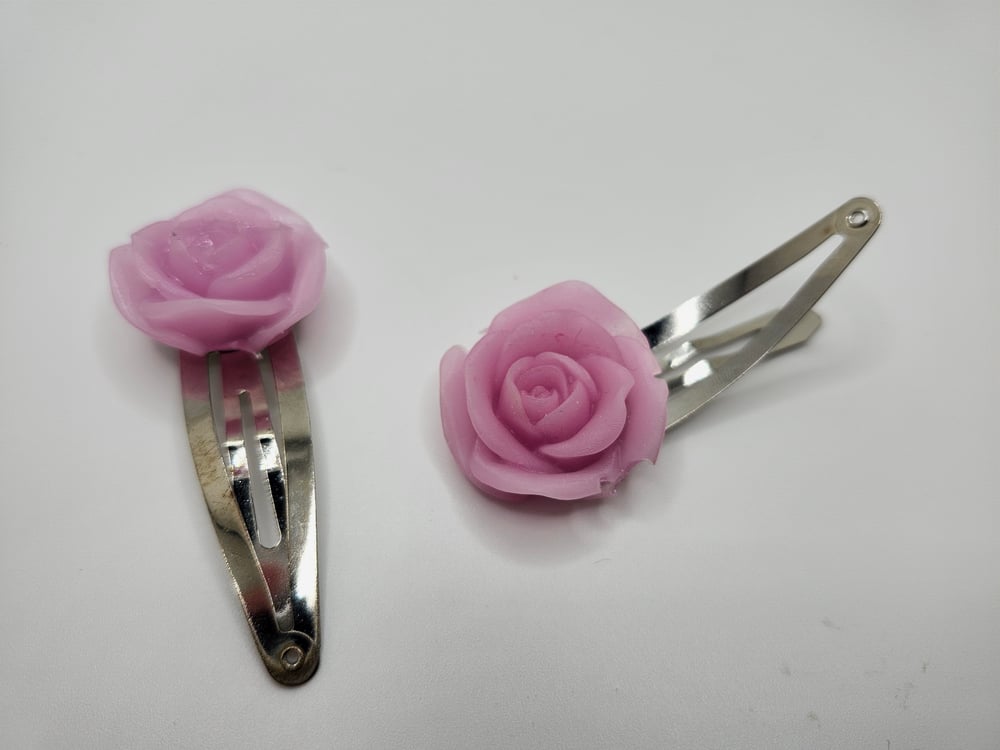 Image of Rose Hairclips | Wonderland Collection 