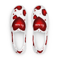 Image 2 of Women’s slip-on Valentines Day canvas shoes