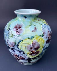 Image 3 of “Pansies” vase