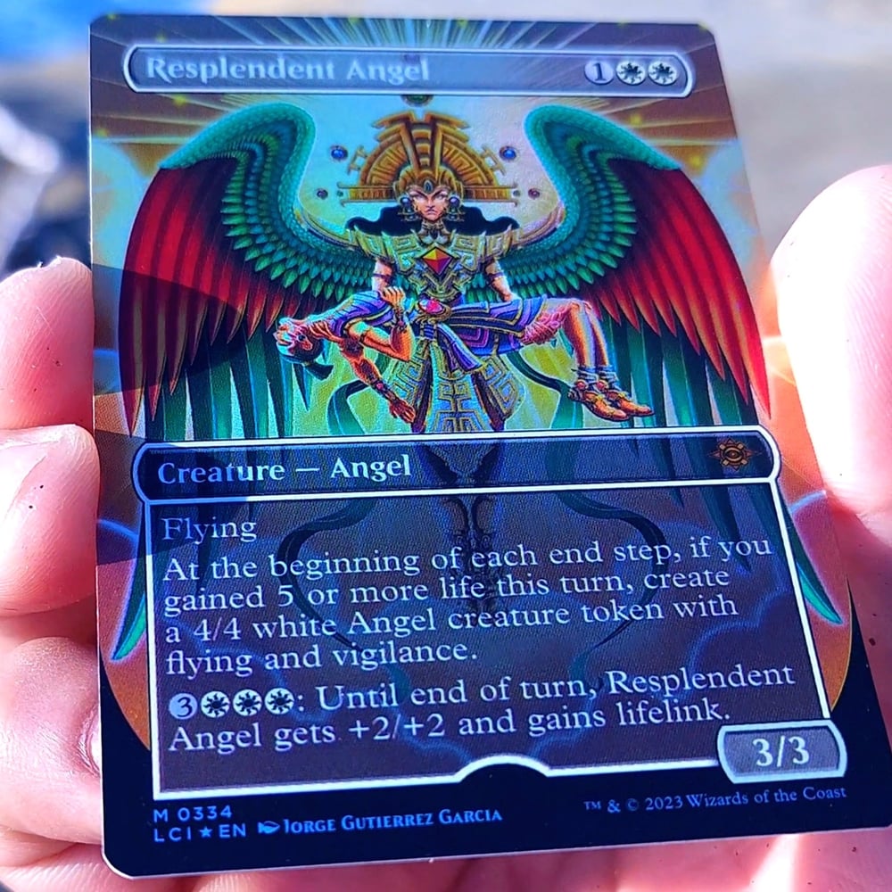 Image of  "RESPLENDENT ANGEL" HOLOGRAPHIC MGT CARD 