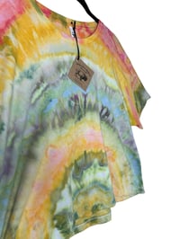 Image 3 of XL Crop Tee in Summer Sunrise Ice Dye