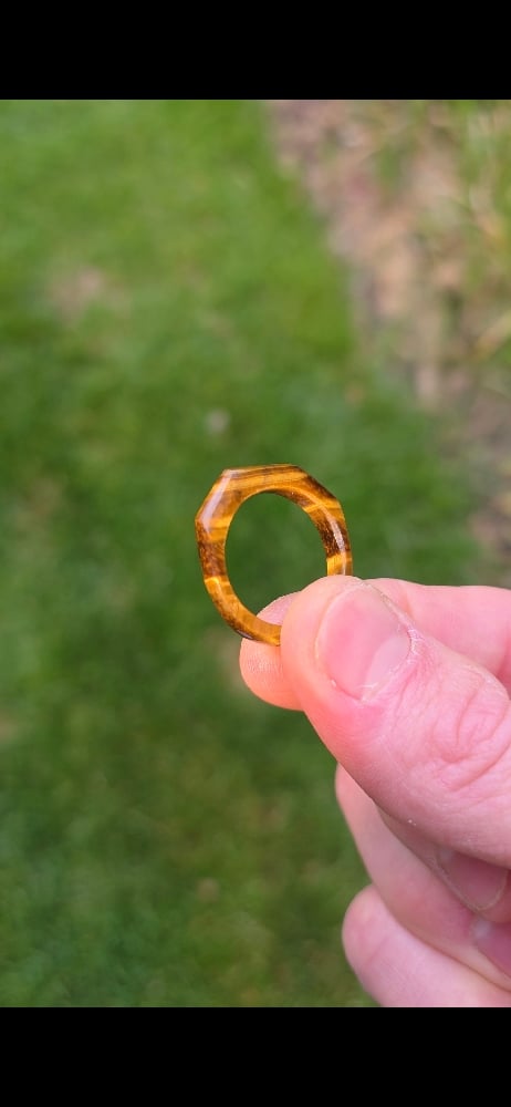 Image of Tiger’s Eye Slim Signet 