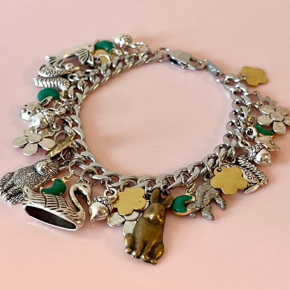 Image of One Of A Kind Charm Bracelet- Woodland 