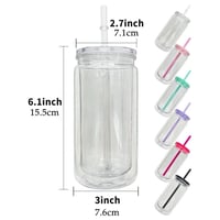 Image 3 of 12oz Snowglobe Plastic Can  