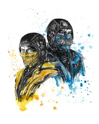 Image 3 of Mortal Kombat (Male Ninjas) Signed Art Prints