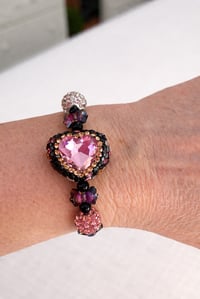 Image 4 of Sparkling Pink Sweetheart  Bracelet 