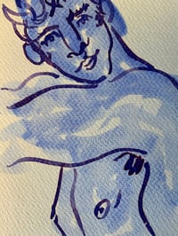 Image 3 of Watercolour ~ Blue Boys XXV