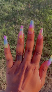 Image 5 of Nails - Long (Rainbow)