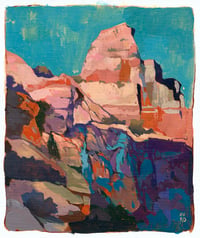 April  - 10.5x12.5" Acrylic on canvas