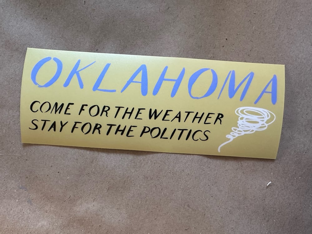 Image of OK bumper sticker