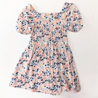 Image 2 of BCBG Girls Pink and Blue Smocked Sundress with Puff Sleeves