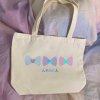 Image 1 of Needy Streamer Overload 🙏BLESS🙏 KAngel holographic tote bag