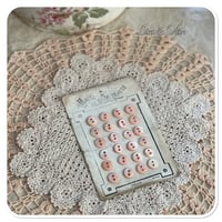 Image 3 of Vintage french Haute Nouveaute pink Button card