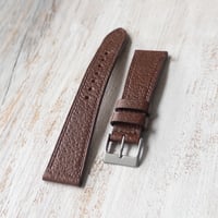 Image 1 of 20mm Classic Pigskin Strap - Mid Brown