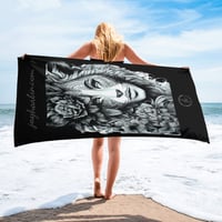 Image 2 of Towel Black and White Lion Women