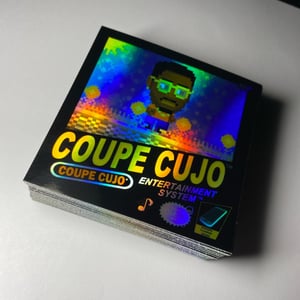 Image of Coupe Cujo - Burning Flowers Exclusive (Holo) Retrogaming Sticker 