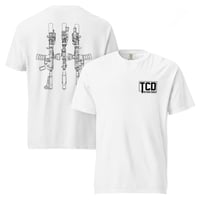 Ar 2 triple back WHITE heavyweight t-shirt