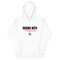 Image 1 of Boxing with Purpose Adult Hoodie(Black Logo)