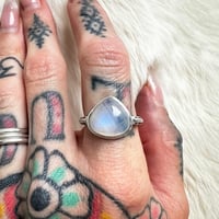 Image 2 of Art Deco Moonstone Ring