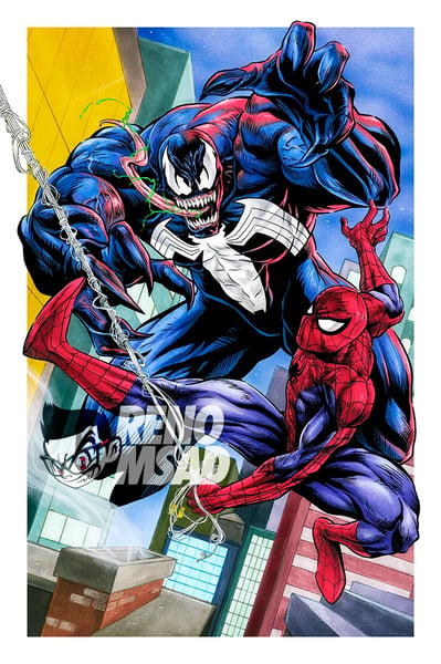 Image of Spidey vs Venom: Animated series style