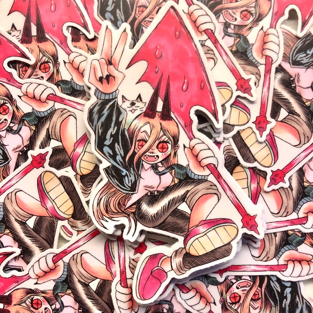Image of Power Chainsaw Man Sticker