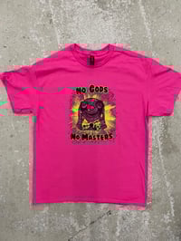 Image 7 of Mr Blobby No Gods No Masters Gildan short sleeve