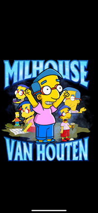 Image 2 of Milhouse van houten tshirt