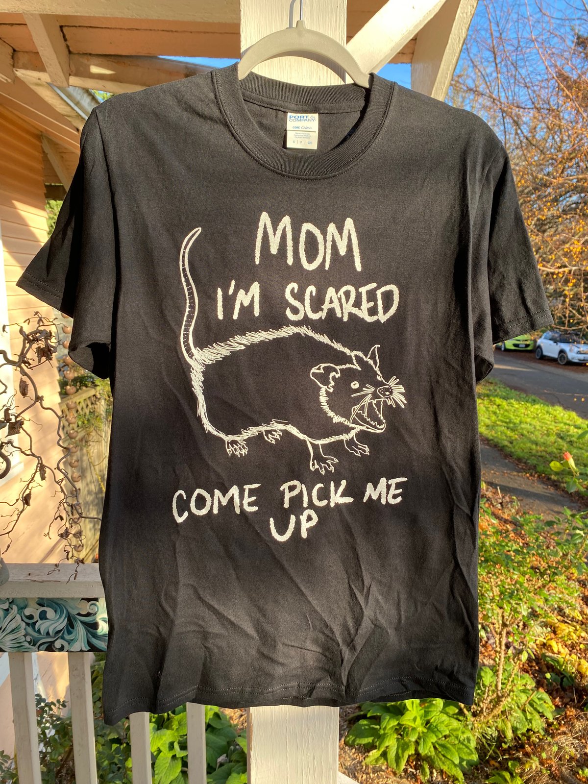 Image of Mom I'm Scared Come Pick Me Up Black Shirt