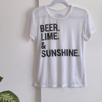 Image 8 of CHASER beer lime &  sunshine white t-shirt