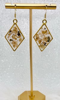 Image 2 of DIAMOND FLORAL DANGLES