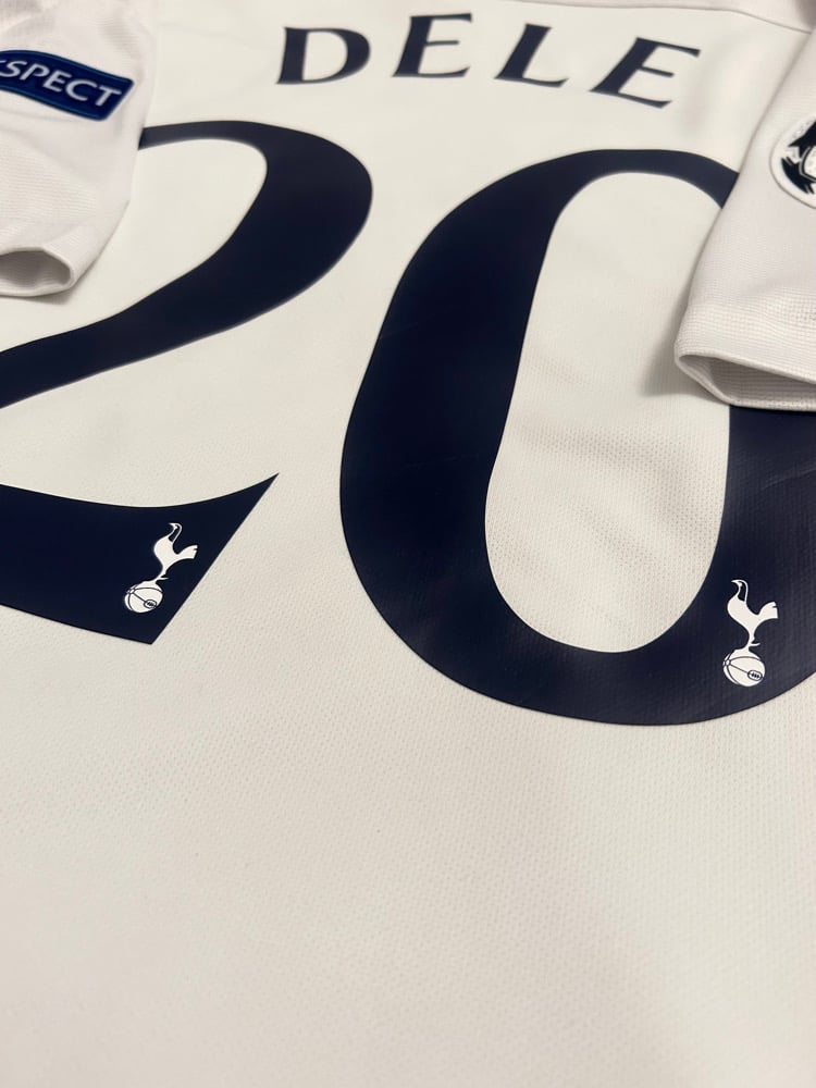Image of Tottenham Hotspur “DELE 20” 2017/18 Home Shirt + UCL patches (L)