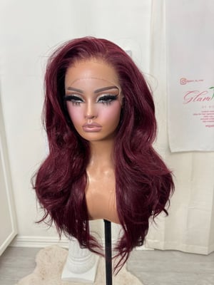 Image of Burgundy free part luxury (ready to ship)