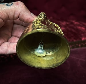 Image of Vintage Brass Lady Tea Bell