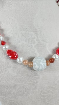 Image 2 of Fire talavera necklace
