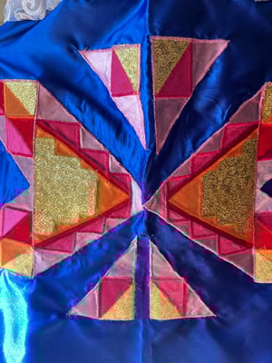 Image of Blue applique skirt 