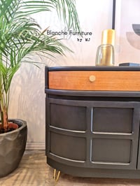 Image 10 of Mid Century Luxury Sideboard Nathan | Curved Teak Sideboard Grey