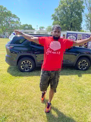 Image of Get Use 2 It Logo T-shirt (Red/White)