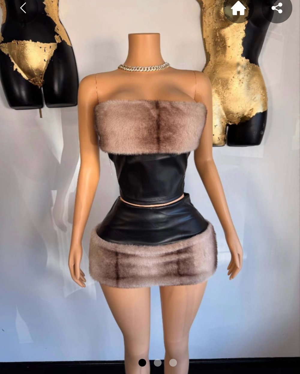 Image of Raw Edge Mini Dress