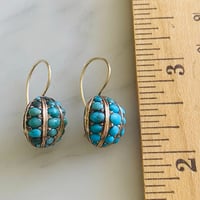 Image 5 of VICTORIAN TURQUOISE EARRINGS