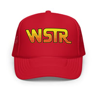 Image 1 of WSTR Identity Crisis Logo Trucker Cap (red)
