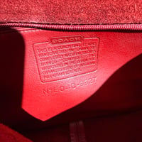 Image 4 of COACH Willis Bag Red Leather 2Way Vintage  Crossbody Handbag
