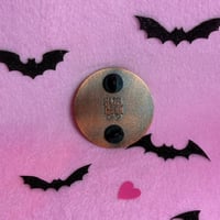 Image 7 of 1.75 Inch Captain Capacitor V.2 - Antique Copper Finish Icon Pin