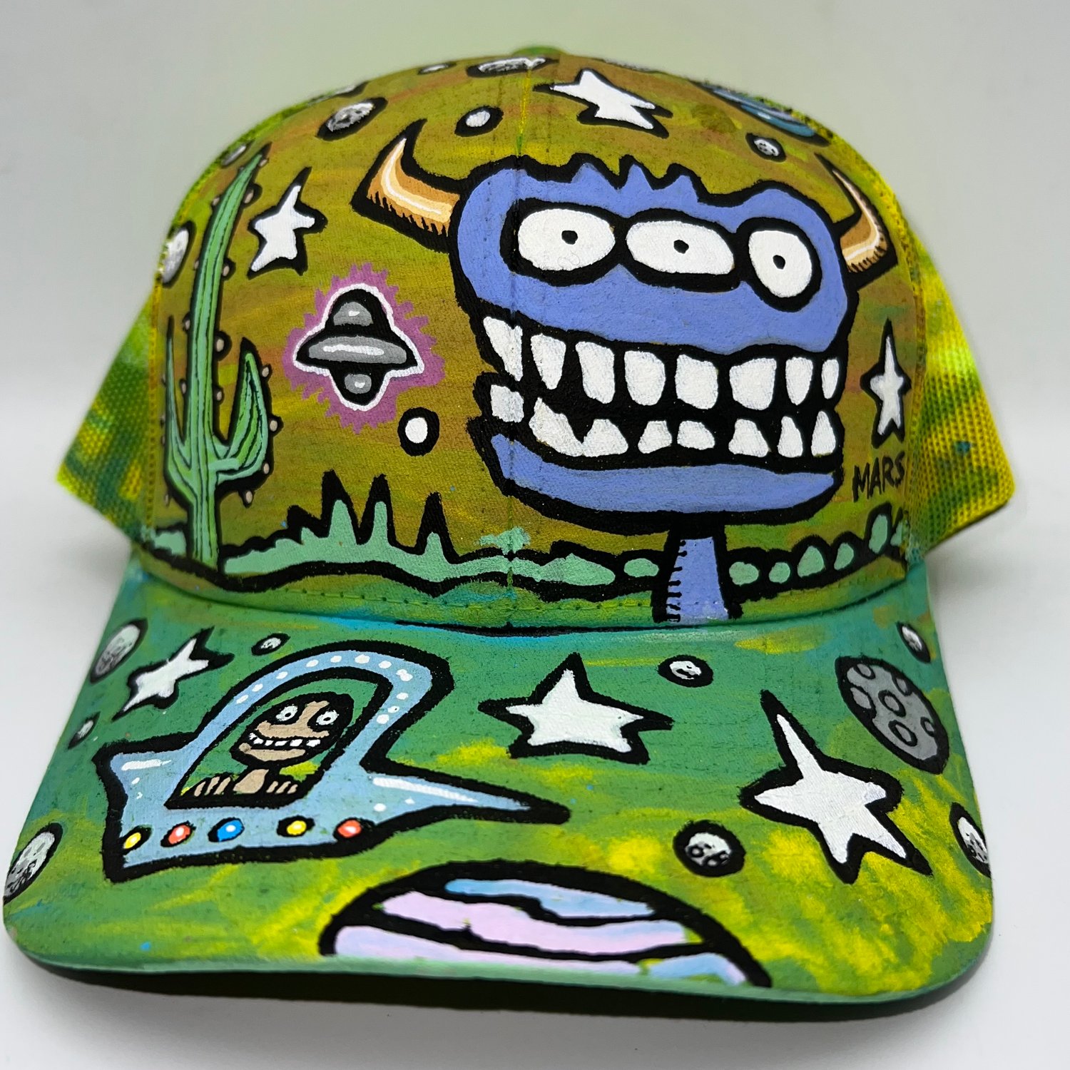 Hand painted hat 377