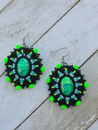 Image 1 of Black Neon earrings 