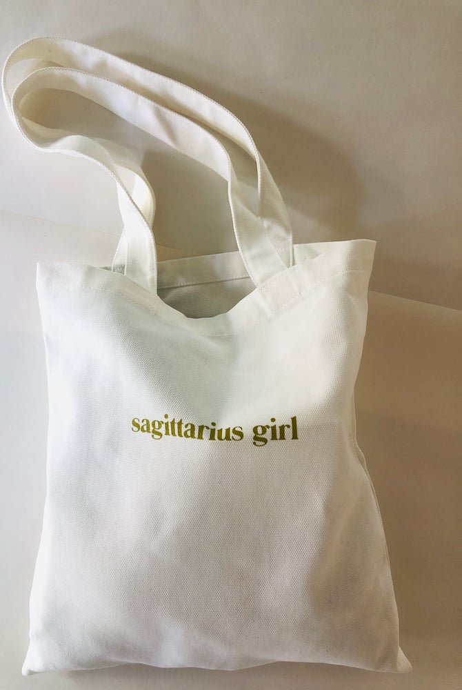 Image of sagittarius girl ecru bag with ochre