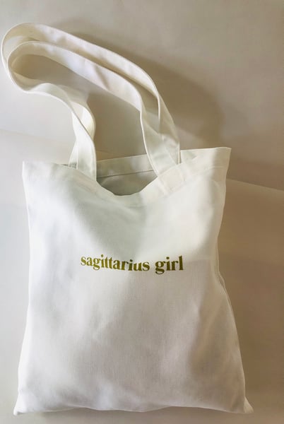 Image of sagittarius girl ecru bag with ochre
