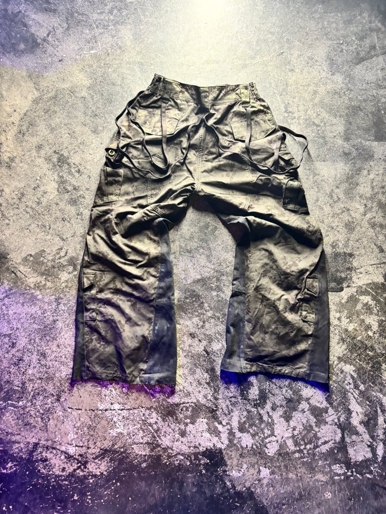 HAND DYED FLARE CAMO BDU