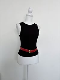 Image 1 of Vintage red leather belt 