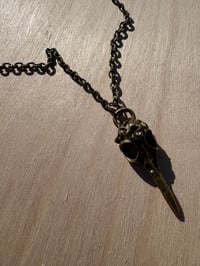 Image 3 of Simple Bird Skull Necklace